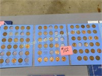 (66) Wheat, (6) Memorial Lincoln Coins in Partial