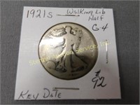 1921s Walking Liberty Half - G4 Key Date