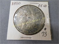 1890 Morgan Silver Dollar - EF-40