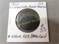 1803 Large Date Large Cent - VG Small Fraction