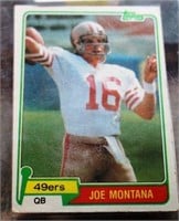 JOE MONTANA- 1981 ROOKIE CARD