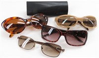 (4) Sunglasses and (1) FENDI Case
