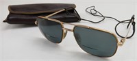 Vintage CHARMANT 8101 RX Sunglasses w/ Leather..