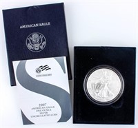Coin 2007 American Silver Eagle in Box Unc.