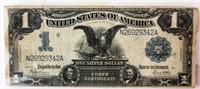 Coin 1886 Black Eagle $1 Silver Certificate VG