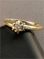 14k Gold Ring Diamond Solitaire 1.7 Dwt