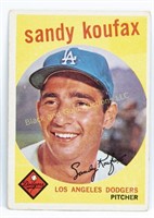 1959 Topps #163 Sandy Koufax, H.O.F.