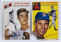 1954 Topps #36 Hoyt Wilhelm, #250 Ted Williams
