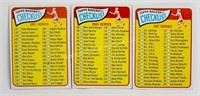 1965 Topps #79, #104, #189 Checklists 1, 2, 3