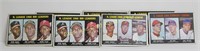 1967 Topps Leaders cards, Koufax, Aaron; Lot of 7