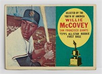 1960 Topps #316 Willie McCovey (HOF) Rookie RC