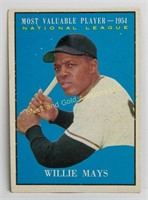 1961 Topps #482 Willie Mays, NL MVP