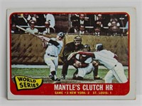 1965 Topps #134 Mantle's Clutch HR