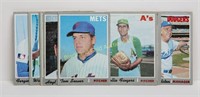 1970 Topps Hall of Famers lot (12 cards)