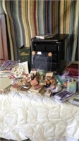 Craft Lot: Lots Of Stamps, Magazines, Caddy On