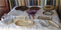 Serving Pieces: Platter, Bowls, Cheese Plates,