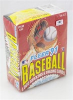 1991 Fleer Baseball Wax Pack Box, Sealed