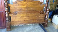 Queen Or Full Cannonball Pine Bed With Rails