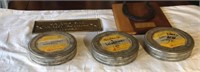 3 Empty Kodak Film Cannisters & 2 Plaques