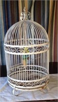 Metal Bird Cage 15" Diameter 28" Tall