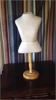 Ladies Half Mannequin On Wood Base