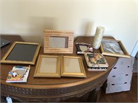 9pcs misc selection of photo frames