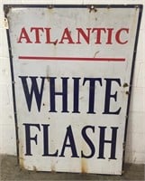 "ATLANTI WHITE FLASH" PORCELAIN SIGN