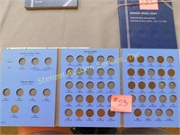 (27) Assorted Indian Cents in (2) Partial Books