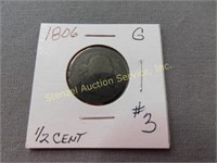 1806 1/2 Cent - G