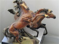 2 Home Interiors Horse Figurines-"Born to Run"