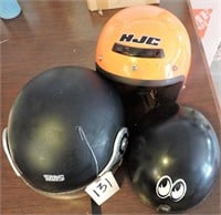 3 Helmets / TMS, HJC, Unmarked