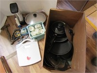 Misc Lot-Scale, Travel Iron, Cookware,Camp Lantern