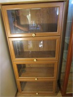 Wood Display Cabinet w/4 Shelves-27"W x 12"D x60"H