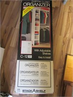 Closet Organizer w/Adjustable Shelves-NIB