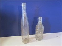 2 Vintage Beverage Bottles(Kecks, Garrett & Co.)
