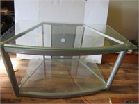 Glass Top TV Stand-40"W x 24"D x 23"H