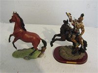 2 Horses-Silver Crafted Porcelain-Ashley Belle
