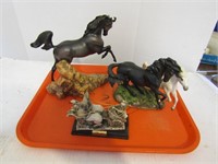 3 Horse Statues-Black Beauty & Merry Legs, Fury,
