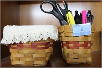 2 HAND MADE BASKETS - "STAKER" TS-2009 AND