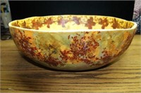 14" HAND DECORATED GOURD BOWL BY GORGEOUS GOURDS