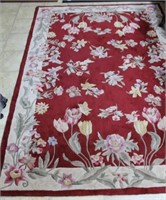 5' X 7'6" ROYAL PALACE HAND MADE RUG - "BUTTERFLY
