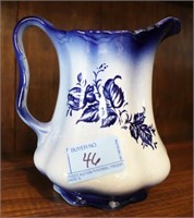 6" FLO BLUE STYLE PITCHER - STAFFORDSHIRE