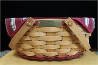 LONGABERGER - HAND WOVEN BASKET - 9" X 12" WITH