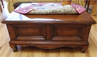 PINE COFFEE TABLE WITH DRAWER IN EITHER END 34" X