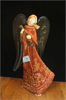 CERAMIC ANGEL WITH TIN WINGS - 16"