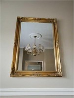 Beautiful Gold Gilded Beveled Edge Mirror