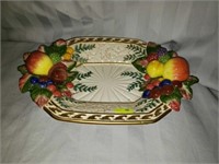 Fitz and Floyd Fruit Pattern Tray