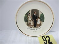 JFK & Family 9" Plate