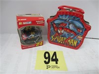 Spiderman Tin Box & Jeff Gordon Ornament