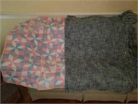 Hand Quilted Baby Blanket & Cindy Crawford Throw